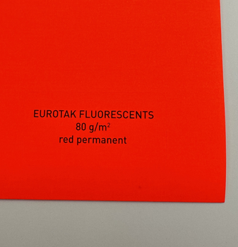 Eurotak Fluorescents Red 80g A-251 500x700mm Z/n R200