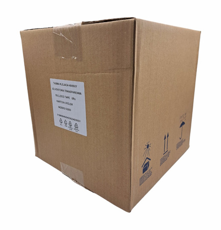 Taśma Klejąca Bulldog Szer.48mm N.990y Klej Solvent K.transparent