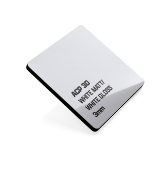 Acp 3d White Matt/white Gloss 1500 X 3050 X 3mm