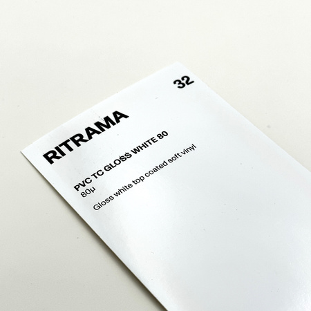 Ritrama White Pvc Gloss 110g Perm Ap900 700x1000mm B/n P100