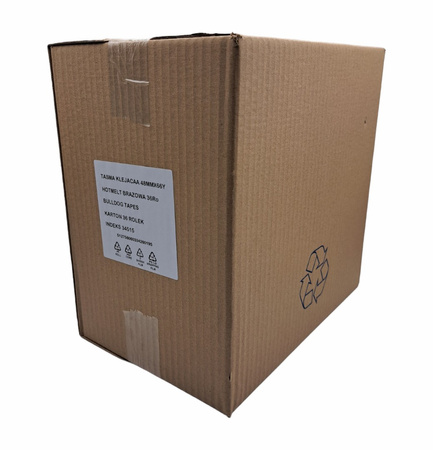 Taśma Klejąca Bulldog Szer.48mm N.66y Klej Solvent K.brązowy