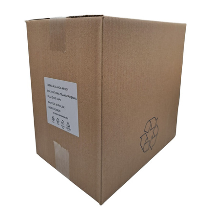 Taśma Klejąca Bulldog Szer.48mm N.60y Klej Solvent K.transparent