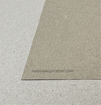 Papier Pakowy Makulaturowy 80g K.szary 1000x1300mm Lg Fsc Recycled 100%pbn-Coc-012373