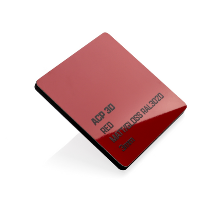 Acp 3d Red Matt/gloss Ral3020 1500 X 4050 X 3mm