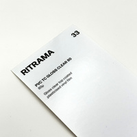 Ritrama Clear Pvc Gloss 110g Perm Ap900 700x1000mm B/n R100
