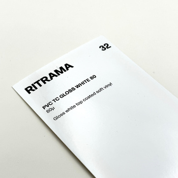 Ritrama White Pvc Gloss 110g Perm Ap900 700x1000mm B/n P100