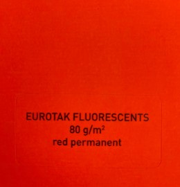 Eurotak Fluorescents Red 80g A-251 500x700mm Z/n R200